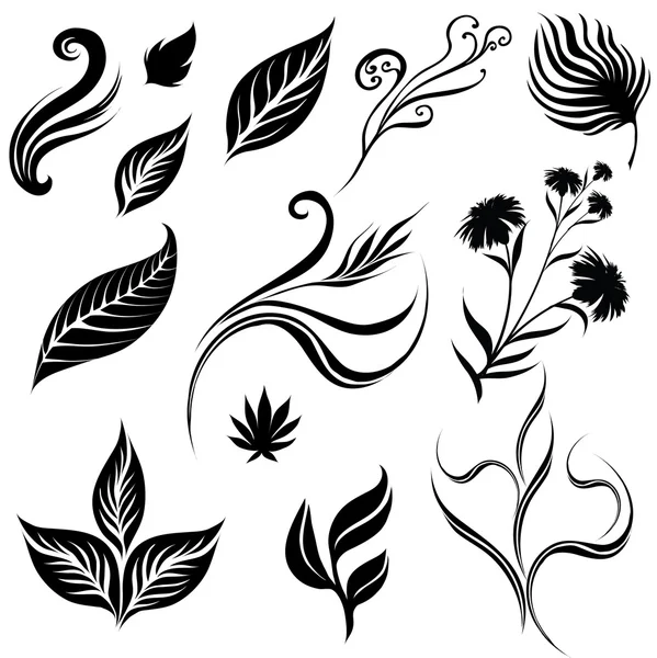 Lot de feuilles 2 — Image vectorielle