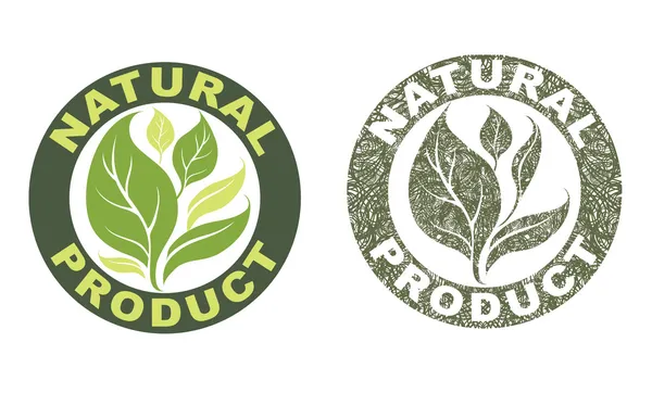 Signes "Produit naturel " — Image vectorielle
