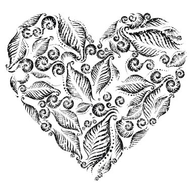 Decorative heart clipart