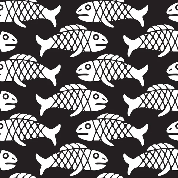 Patrón con peces — Archivo Imágenes Vectoriales