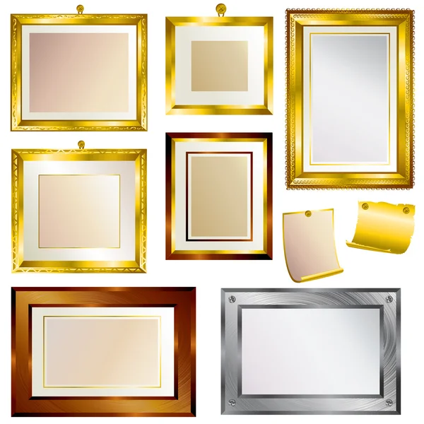 Set of beautiful frames — Stock Vector