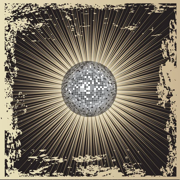 Conception vectorielle avec boule disco — Image vectorielle
