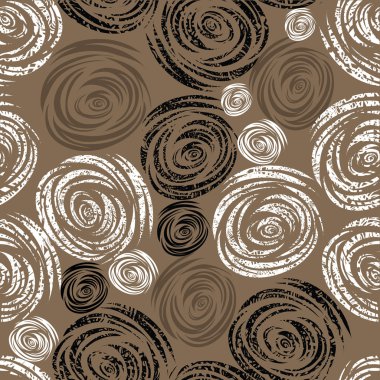 Seamless beige grunge rose pattern clipart