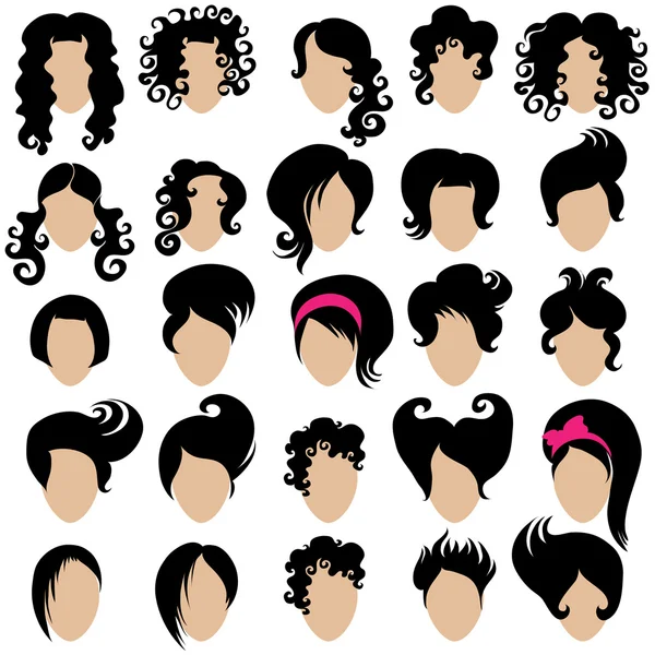 Peinado del cabello — Archivo Imágenes Vectoriales