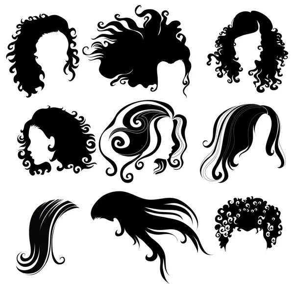 Sada vlasový styling — Stockový vektor