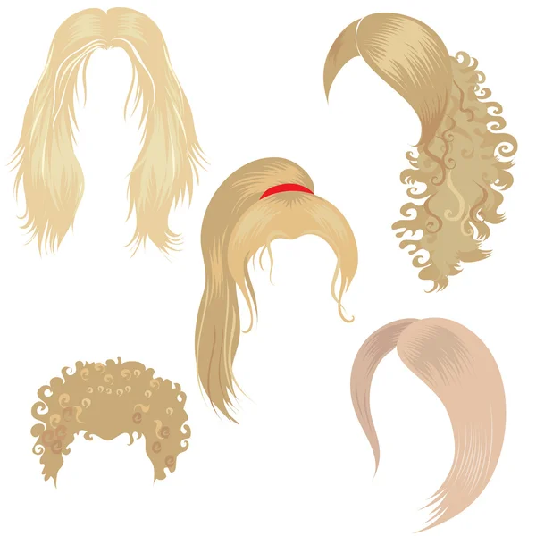 Haarstyling für Frauen — Stockvektor