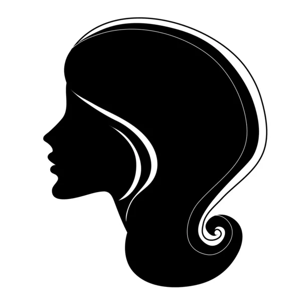 Portrait décoratif de femme — Image vectorielle