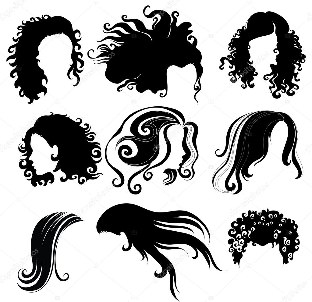 Set of hair styling