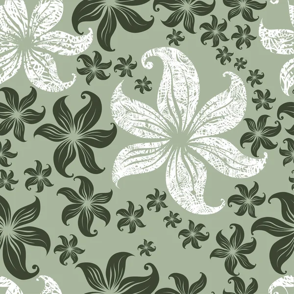 Seamless vintage floral pattern — Stock Vector