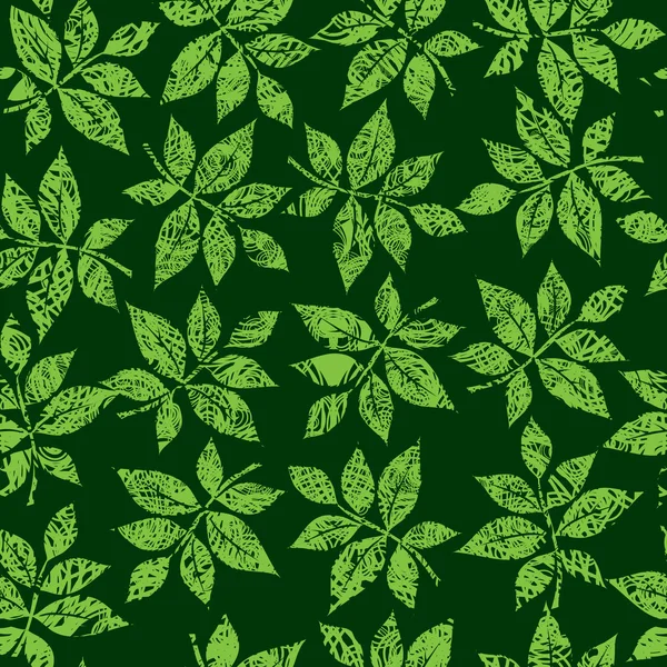 Nahtloses grünes Blumenmuster — Stockvektor
