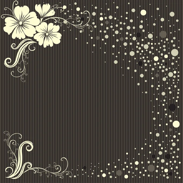 ベクトル スタイリッシュな花柄ビンテージ背景 — ストックベクタ