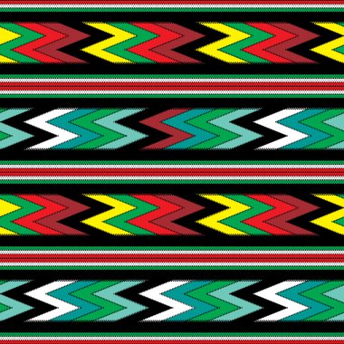 Seamless mexican colorful pattern clipart