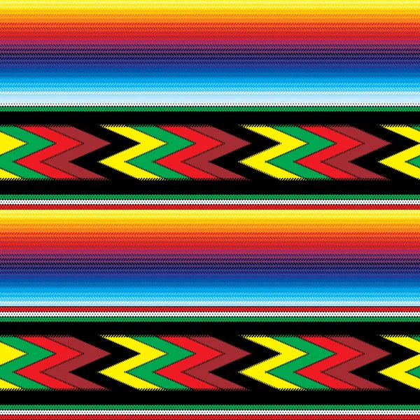 Patrón colorido mexicano sin costuras — Archivo Imágenes Vectoriales