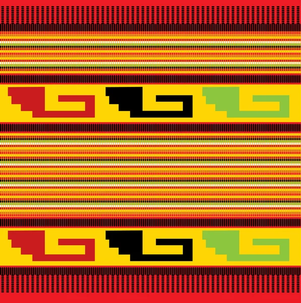 Naadloze Mexicaanse kleurrijke patroon — Stockvector