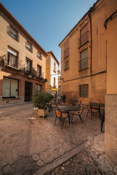 Вулиця ресторану в Толедо, Іспанія — стокове фото