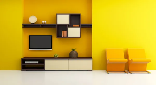 Obývací pokoj interiér — Stock fotografie