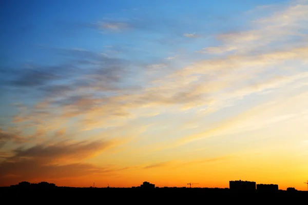 Západ slunce obloha s mraky — Stock fotografie
