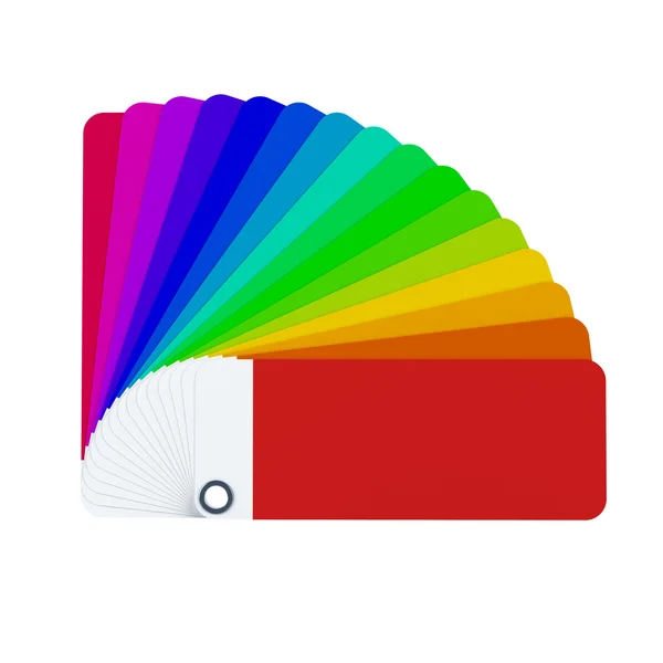 Tarjeta de color aislada 3D renderizado —  Fotos de Stock