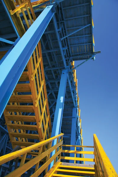 Blue scaffold — Stock Photo, Image