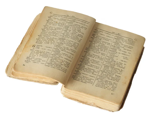 Antiguo diccionario — Foto de Stock