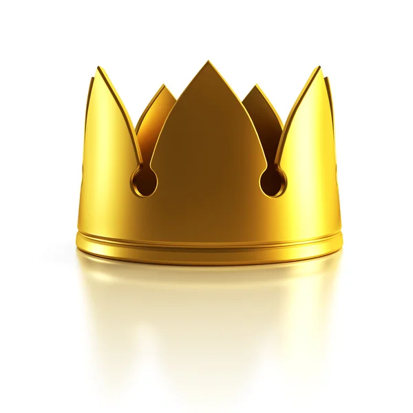孤立的金色皇冠 — 图库照片