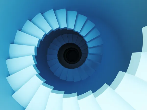 3d spiral staircase — Stock Photo, Image