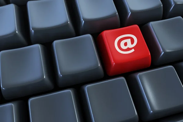 Tangentbord med "email"-knappen — Stock fotografie