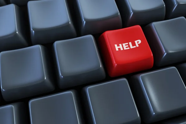 Keyboard with "help" button — Stock Photo, Image