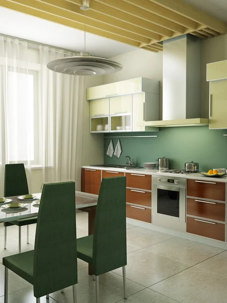 Cucina moderna Interni — Foto Stock