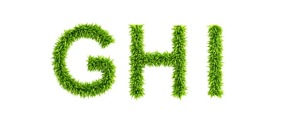 Символический травяной алфавит — стоковое фото