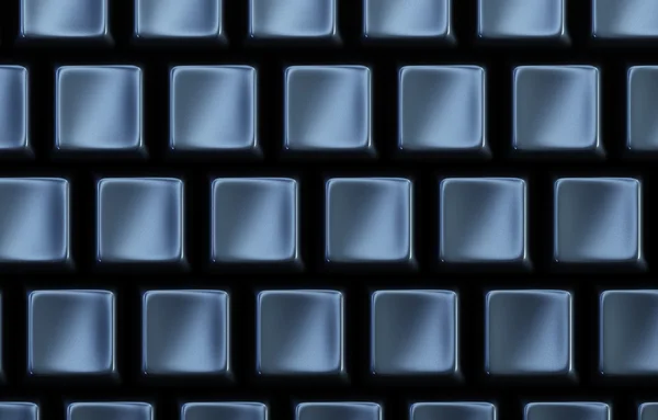 Чорна клавіатура без літер — стокове фото