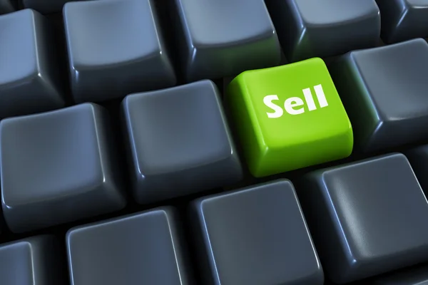 Keyboard with "sell" button — Stock Photo, Image