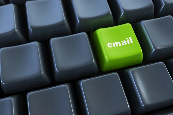 Клавиатура с кнопкой "email" — стоковое фото