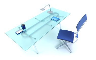 Müdür'ün ofisine 3d render