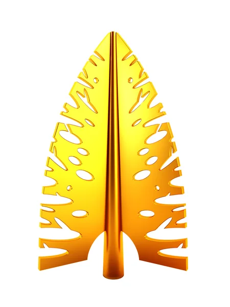 3D-symbolische New Year's fir tree — Stockfoto
