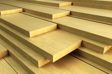 Stack of planks clipart