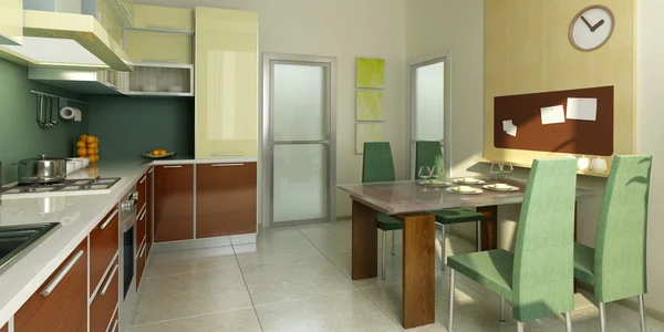 현대식 주방 내부 — 스톡 사진