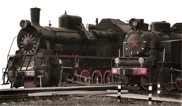레트로 기차 — 스톡 사진