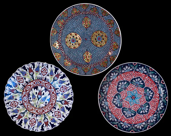 Turecká keramika, zdobené desky — Stock fotografie