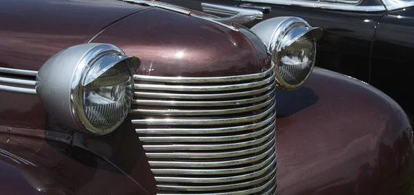 stock image Retro-car headlights