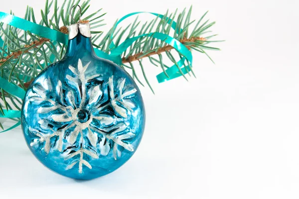 Snowflake Christmas ball — Stock Photo, Image