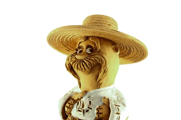 stock image Figurine of the peasant from clay