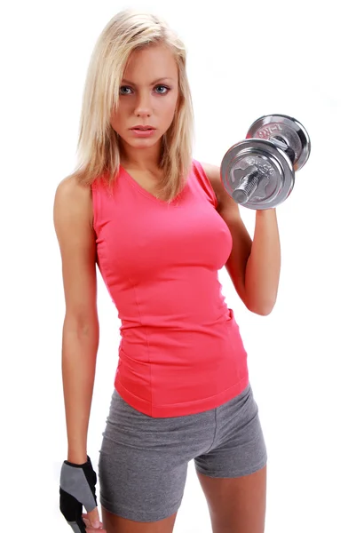 Gesunde Fitness-Frau beim Training — Stockfoto