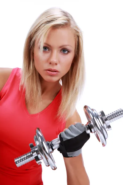 Fitness zdravá žena cvičit — Stock fotografie