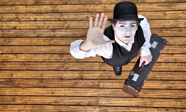 Mime and travel — Stock Photo, Image