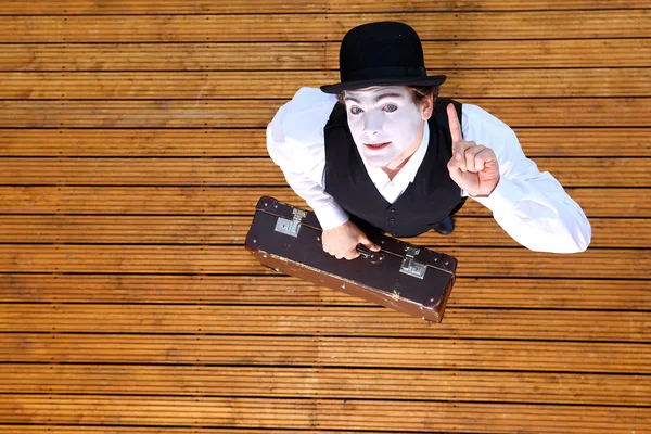 Mime and travel — Stock Photo, Image