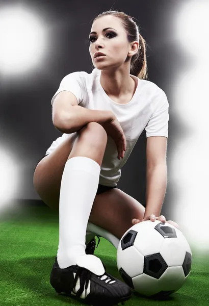 Jogador de futebol sexy — Fotografia de Stock