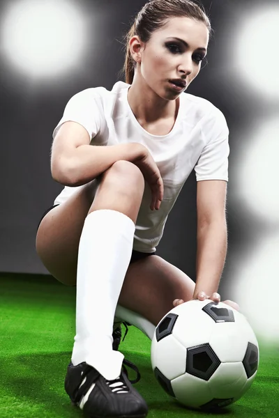 セクシーなサッカーの選手 — ストック写真