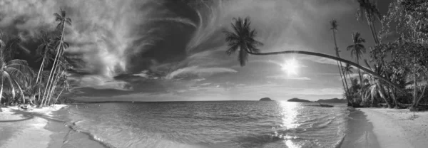 熱帯ビーチのパノラマ — ストック写真