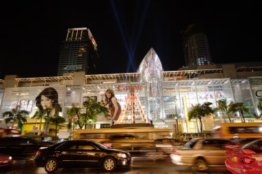 Night illumination of Bangkok clipart